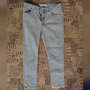 Levi's 721 Women's Grey Jeans Vintage High Rise Skinny Size 30 length 26"